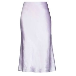 Vince Midi Satin Slip Skirt - Lilac